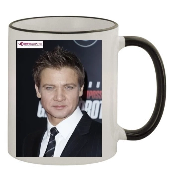 Jeremy Renner 11oz Colored Rim & Handle Mug