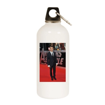 Jeremy Renner White Water Bottle With Carabiner