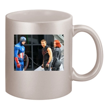 Jeremy Renner 11oz Metallic Silver Mug