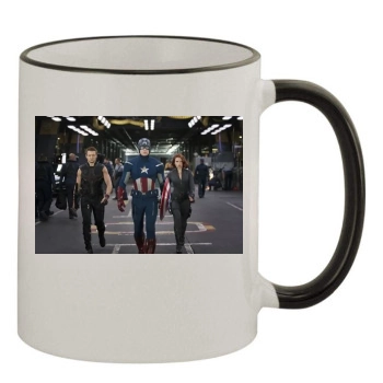 Jeremy Renner 11oz Colored Rim & Handle Mug