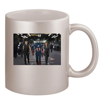 Jeremy Renner 11oz Metallic Silver Mug