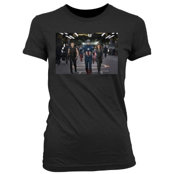 Jeremy Renner Women's Junior Cut Crewneck T-Shirt