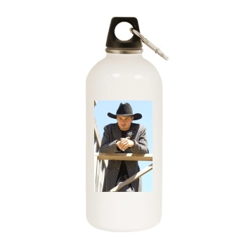 Jeremy Renner White Water Bottle With Carabiner