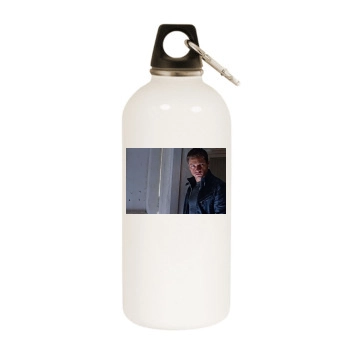 Jeremy Renner White Water Bottle With Carabiner