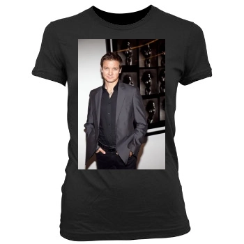 Jeremy Renner Women's Junior Cut Crewneck T-Shirt