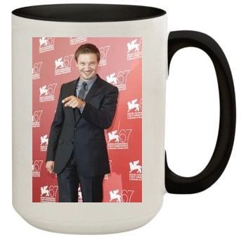 Jeremy Renner 15oz Colored Inner & Handle Mug