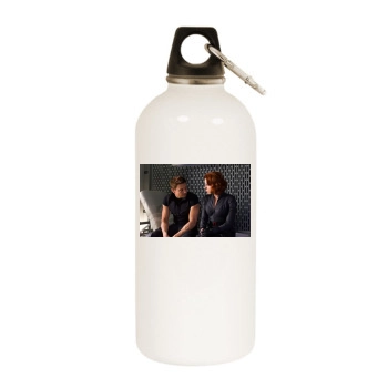 Jeremy Renner White Water Bottle With Carabiner