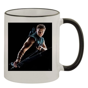 Jeremy Renner 11oz Colored Rim & Handle Mug