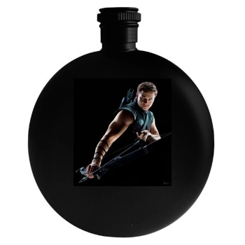 Jeremy Renner Round Flask