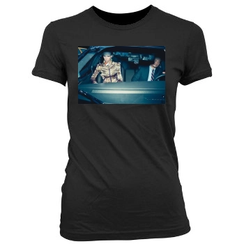 Jeremy Renner Women's Junior Cut Crewneck T-Shirt