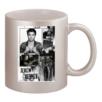 Jeremy Renner 11oz Metallic Silver Mug