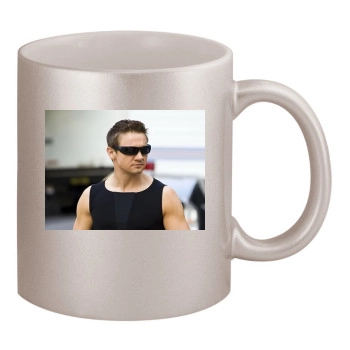 Jeremy Renner 11oz Metallic Silver Mug