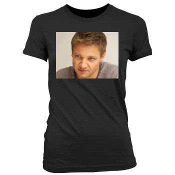 Jeremy Renner Women's Junior Cut Crewneck T-Shirt