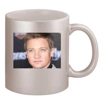 Jeremy Renner 11oz Metallic Silver Mug