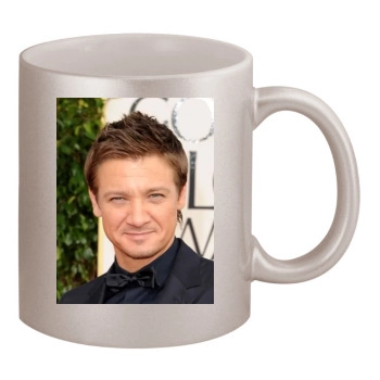 Jeremy Renner 11oz Metallic Silver Mug