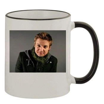 Jeremy Renner 11oz Colored Rim & Handle Mug