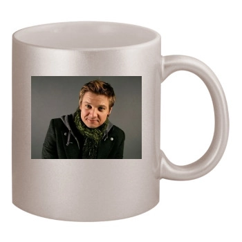 Jeremy Renner 11oz Metallic Silver Mug