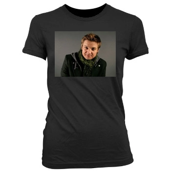 Jeremy Renner Women's Junior Cut Crewneck T-Shirt