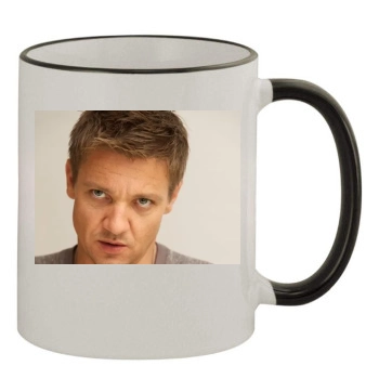 Jeremy Renner 11oz Colored Rim & Handle Mug