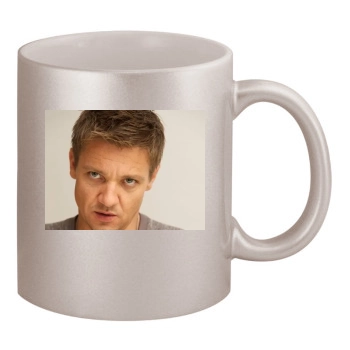 Jeremy Renner 11oz Metallic Silver Mug