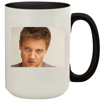 Jeremy Renner 15oz Colored Inner & Handle Mug