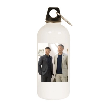 Jeremy Renner White Water Bottle With Carabiner