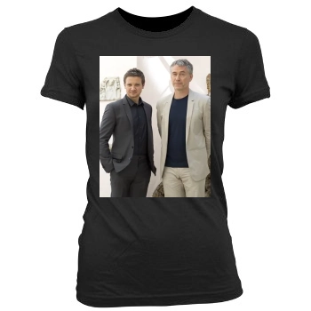 Jeremy Renner Women's Junior Cut Crewneck T-Shirt