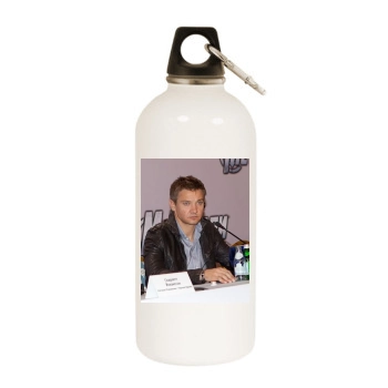 Jeremy Renner White Water Bottle With Carabiner