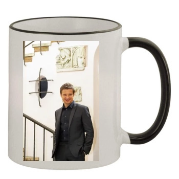 Jeremy Renner 11oz Colored Rim & Handle Mug