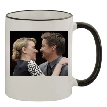 Jeremy Renner 11oz Colored Rim & Handle Mug