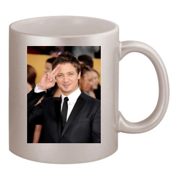 Jeremy Renner 11oz Metallic Silver Mug