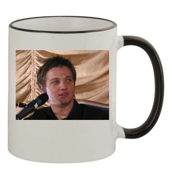 Jeremy Renner 11oz Colored Rim & Handle Mug