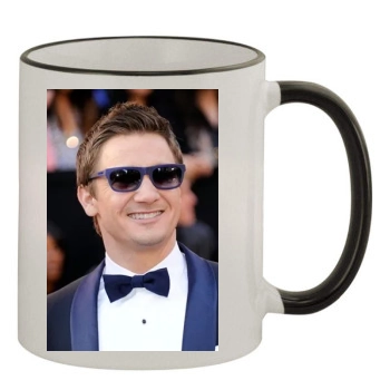 Jeremy Renner 11oz Colored Rim & Handle Mug