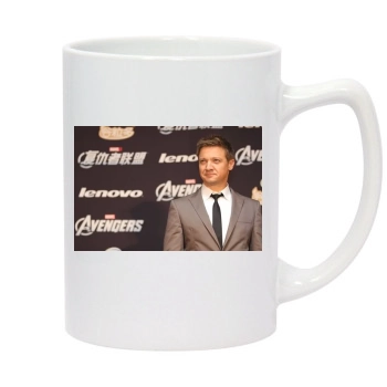 Jeremy Renner 14oz White Statesman Mug