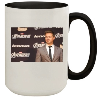 Jeremy Renner 15oz Colored Inner & Handle Mug