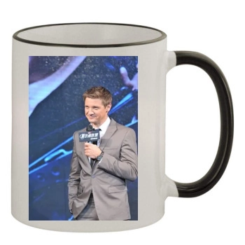 Jeremy Renner 11oz Colored Rim & Handle Mug