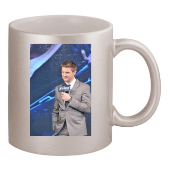 Jeremy Renner 11oz Metallic Silver Mug