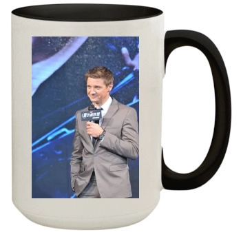 Jeremy Renner 15oz Colored Inner & Handle Mug