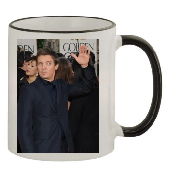 Jeremy Renner 11oz Colored Rim & Handle Mug