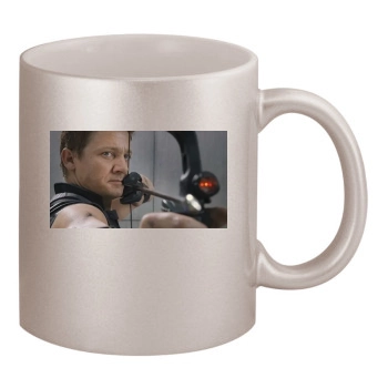 Jeremy Renner 11oz Metallic Silver Mug