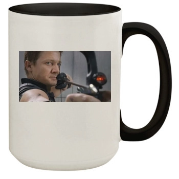 Jeremy Renner 15oz Colored Inner & Handle Mug