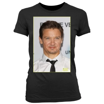 Jeremy Renner Women's Junior Cut Crewneck T-Shirt