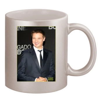 Jeremy Renner 11oz Metallic Silver Mug