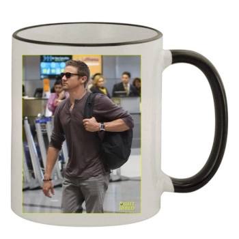 Jeremy Renner 11oz Colored Rim & Handle Mug