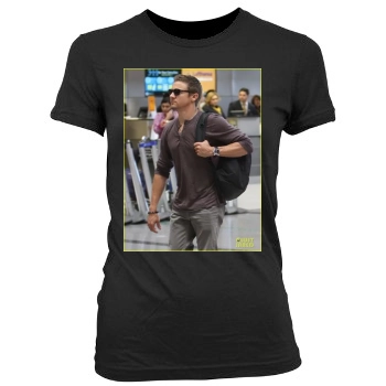 Jeremy Renner Women's Junior Cut Crewneck T-Shirt