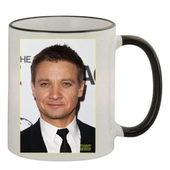 Jeremy Renner 11oz Colored Rim & Handle Mug