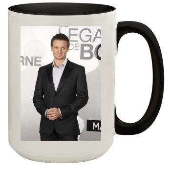 Jeremy Renner 15oz Colored Inner & Handle Mug