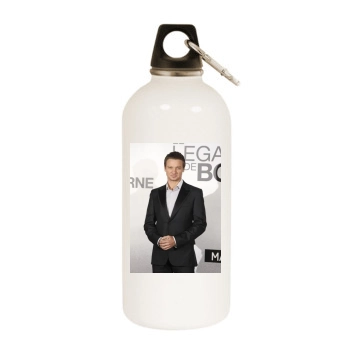 Jeremy Renner White Water Bottle With Carabiner