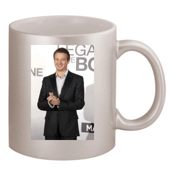 Jeremy Renner 11oz Metallic Silver Mug