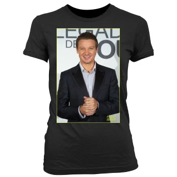 Jeremy Renner Women's Junior Cut Crewneck T-Shirt